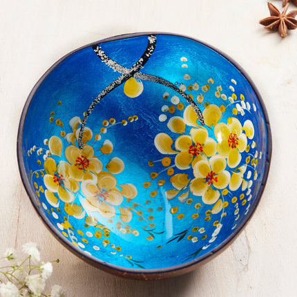 Nachhaltige Kokosnussschale – Handbemalt