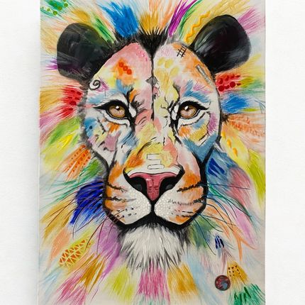 Acrylgemälde Löwe 60x80 cm – Handgemaltes Unikat