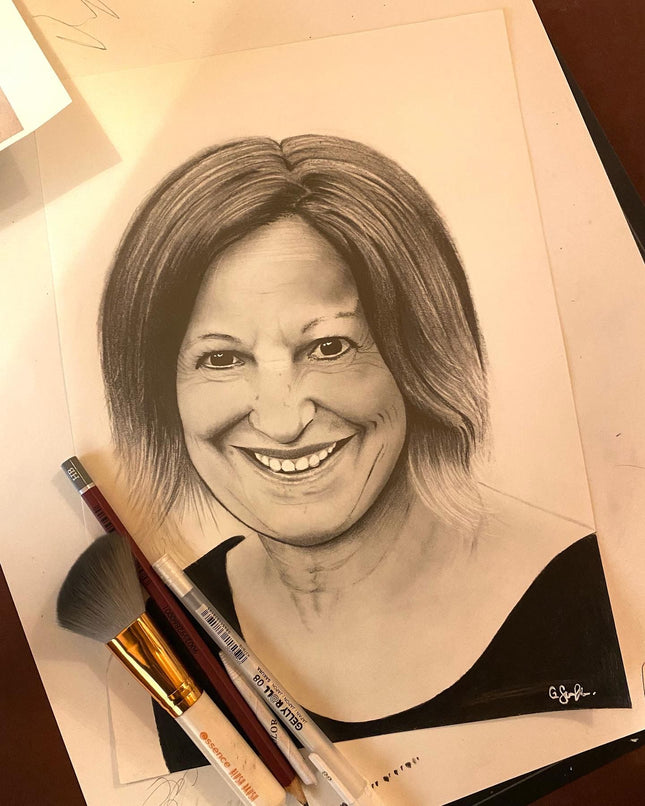 Kohlezeichnung nach deinem Foto