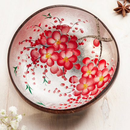 Nachhaltige Kokosnussschale – Handbemalt