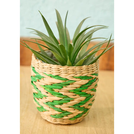 Mini-Pflanzgefäße aus Seegras 4er-Set